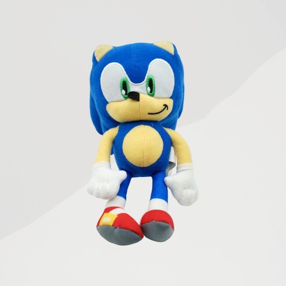 Sonic The Hedgehog 8" Plush Toy Coin Bag Keychain Backpack‎ Clip Sega